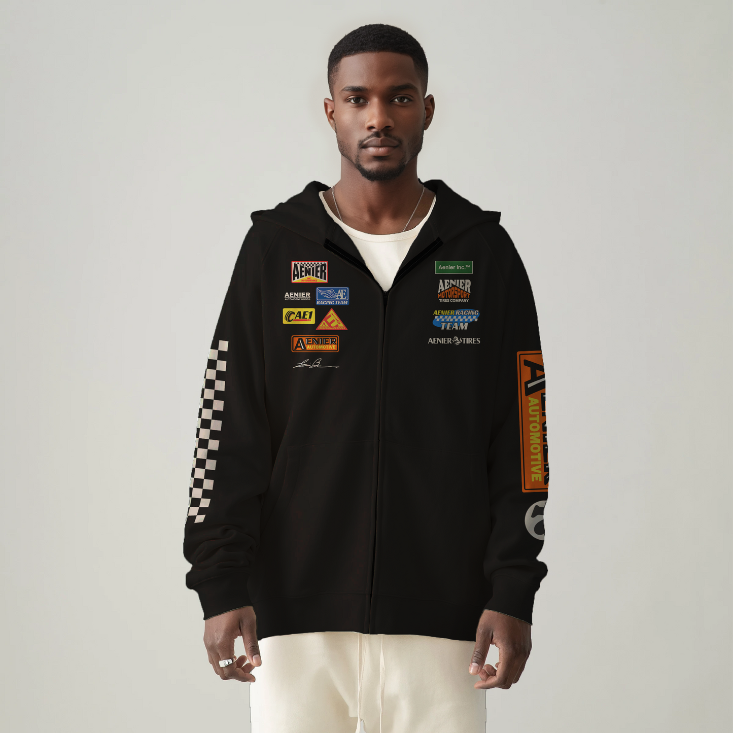 Racing Heavyweight Zip-Hoodie