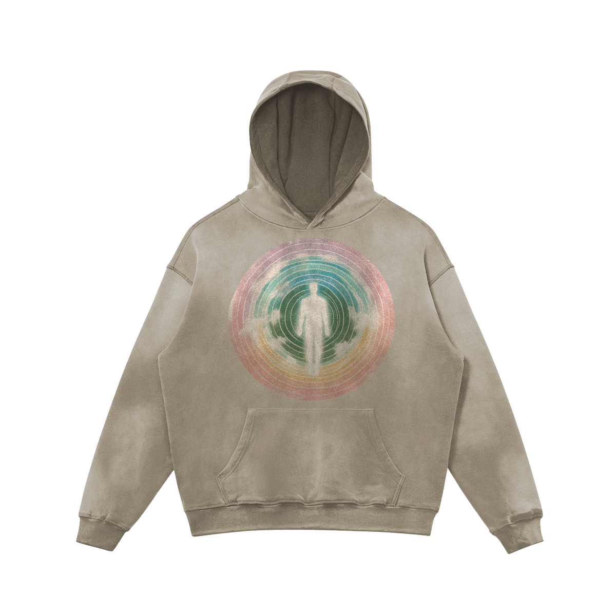 Scientific Institut of Meditation Faded Hoodie