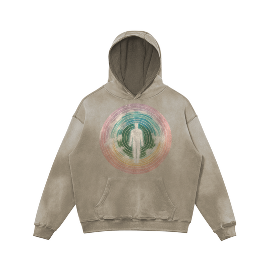 Scientific Institut of Meditation Faded Hoodie