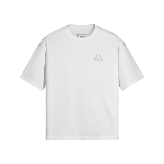 White Boxy Tee