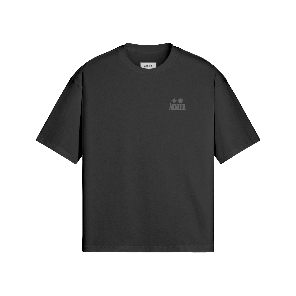 Black Boxy Tee