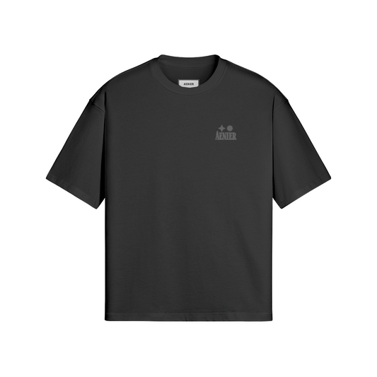 Black Boxy Tee