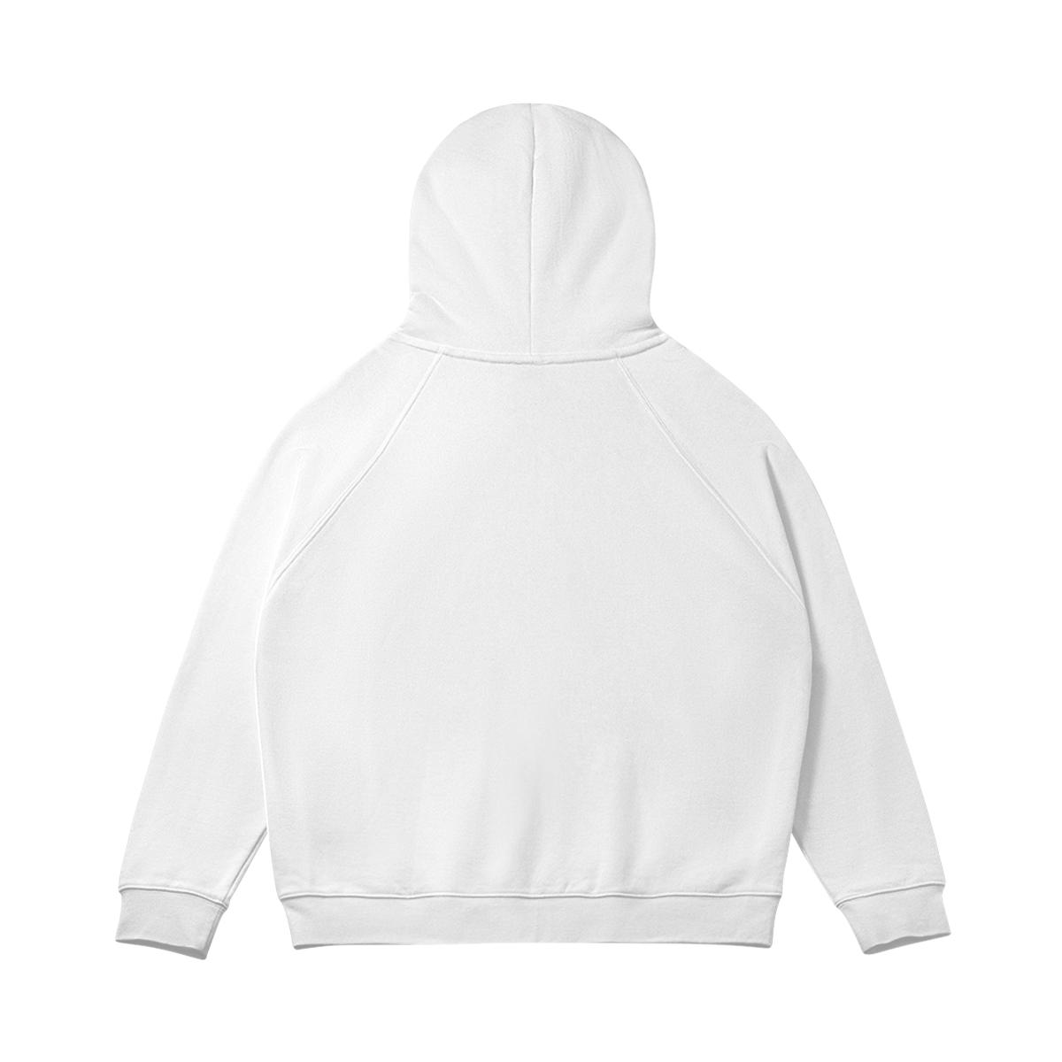 White Heavyweight Zip Hoodie