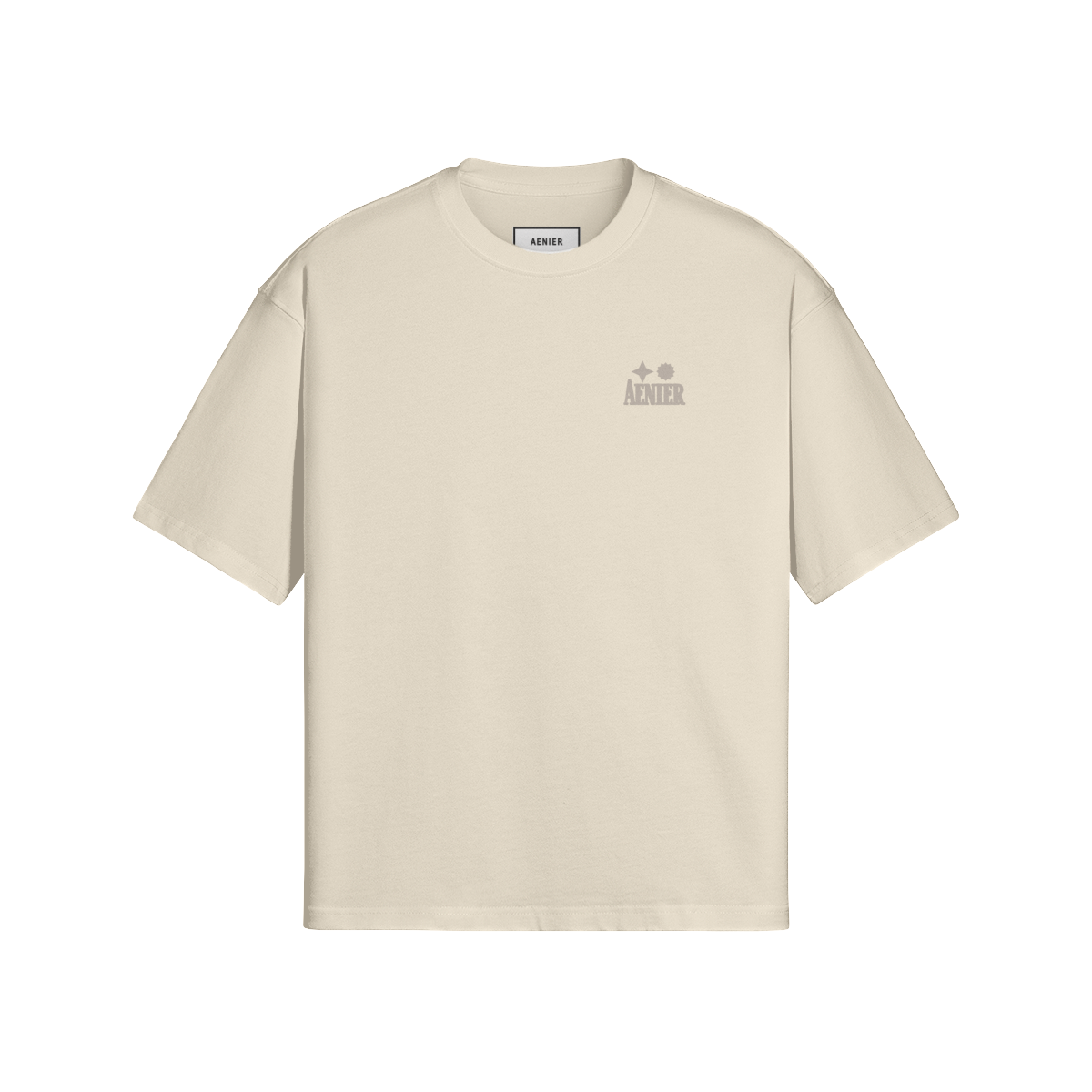 Cream Boxy Tee