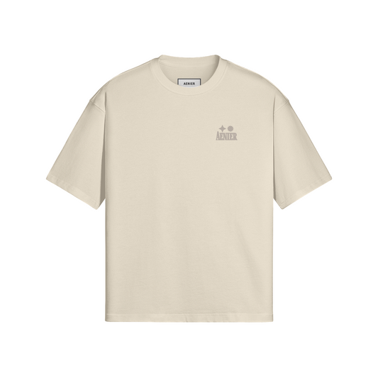 Cream Boxy Tee