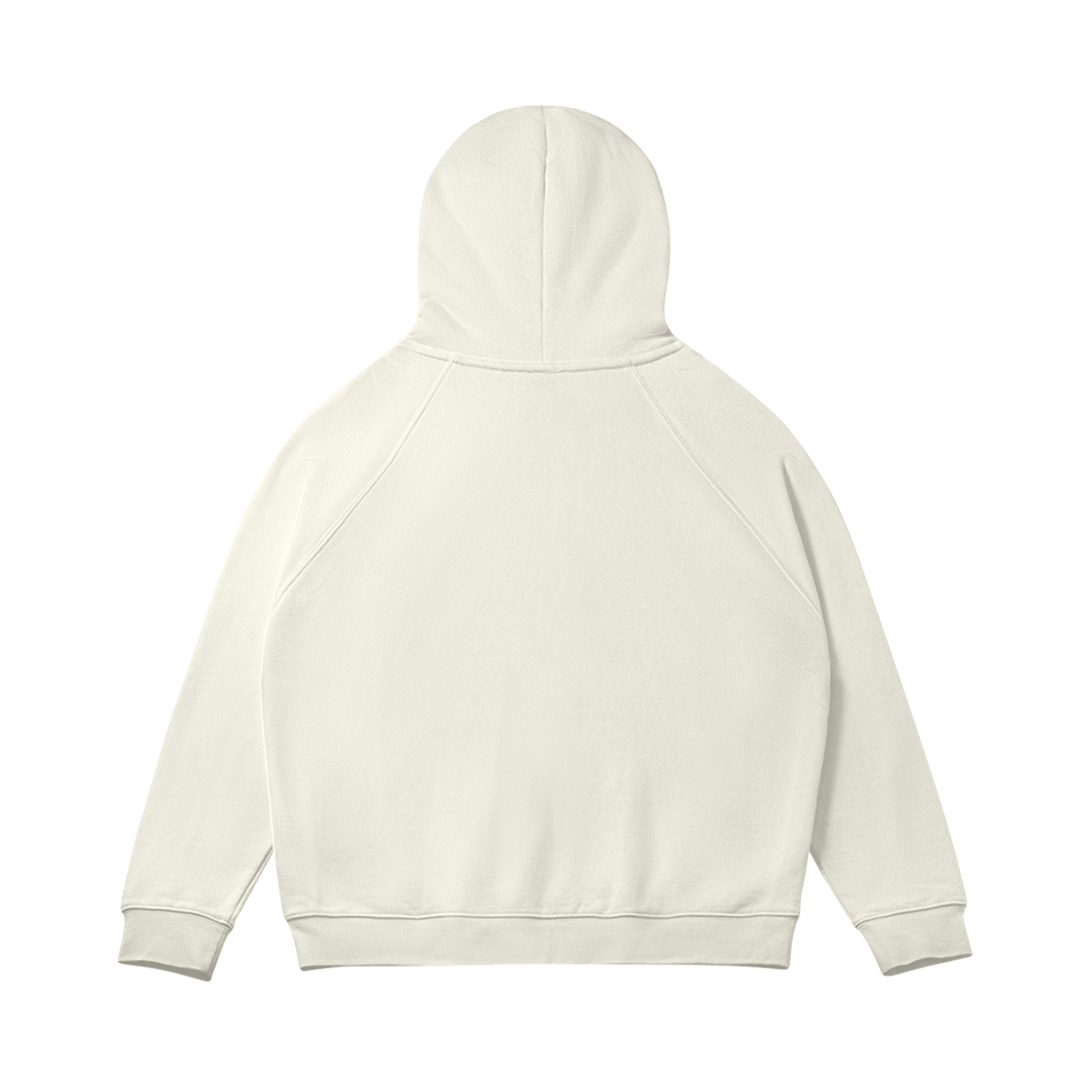 Light Cream Heavyweight Zip Hoodie